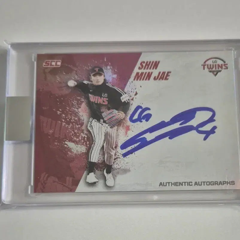 [BUNJANG] SCC KCCF LG Twins Shin Min-jae KBO Baseball Card / SCC KCCF KBO카드 LG트윈스 신민재 온오토 (3/12)