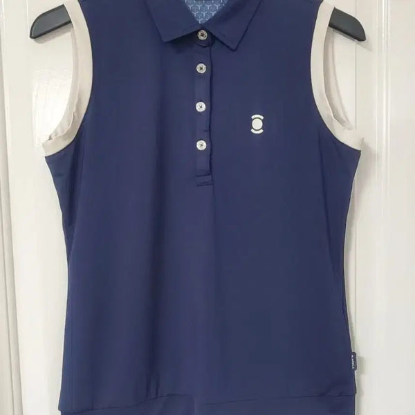 [BUNJANG] W.ANGLE Navy Sleeveless Golf Wear Top - Size 90 / W.ANGLE 네이비 민소매 골프웨어