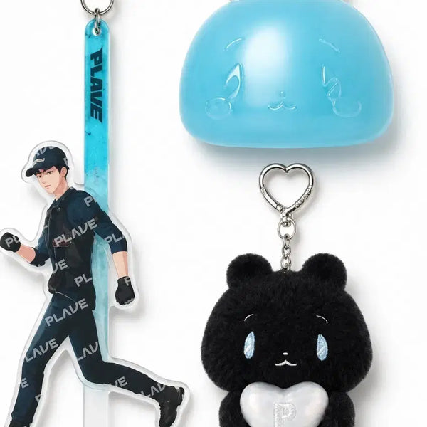 [BUNJANG] PLAVE Myumyu Tanmyeong Keychain Stress Ball & Yejun Acrylic Stick (Bundle) / 플레이브므메미무 더스트 몌무탄믐키링 스트레스볼 예준 아크릴스틱