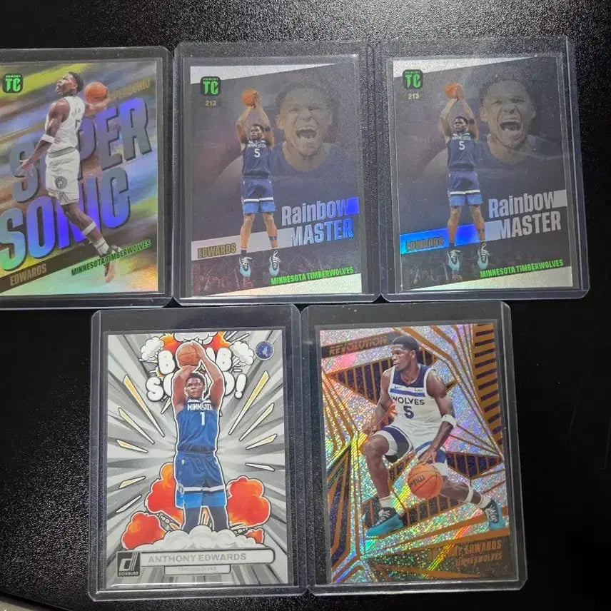 [BUNJANG] Anthony Edwards 5-Card Set / nba 앤써니 에드워즈 카드 5장 세트