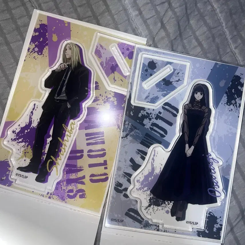 [BUNJANG] Sakamo-to Days Shishiba & Osaragi Big Acrylic Stand Bundle / 사카모토데이즈 시시바 + 오사라기 빅 아크릴 스탠드 일괄