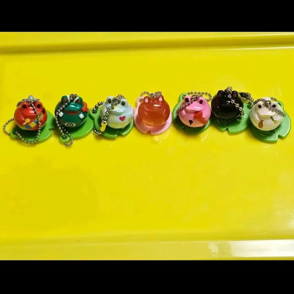 [BUNJANG] Frog Style Rose Heart Lock Chef Keyring Bundle Set / 프로그스타일 꽃 로즈 (레어) 프로그스타일 하트 자물쇠 요리사 키링  일괄