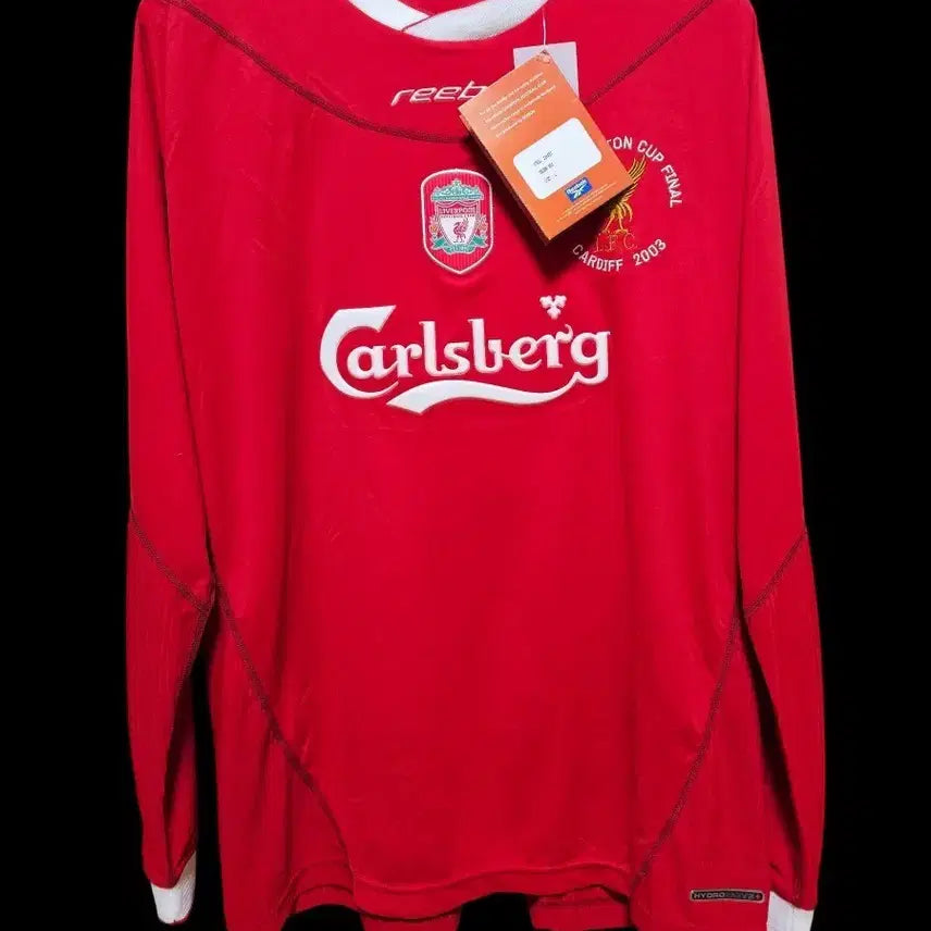 [BUNJANG] Liverpool 2002-2004 Long Sleeve Jersey Gerrard (League Cup Embroidery) / 02-04 리버풀 긴팔 유니폼 제라드 마킹 (리그컵 자수)