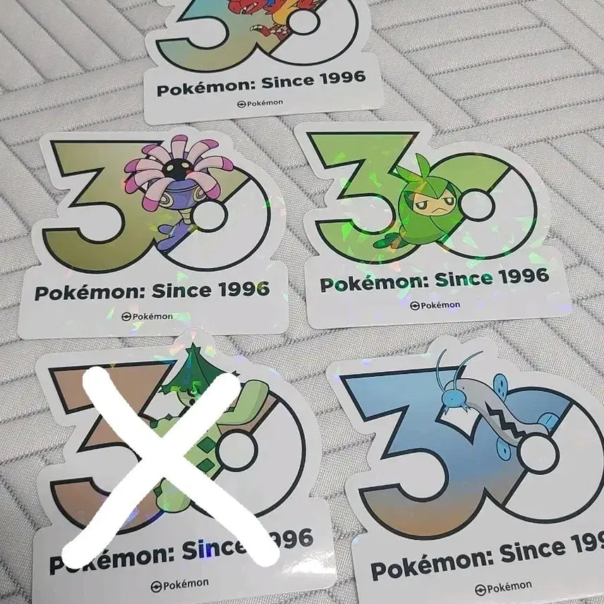 [BUNJANG] Pokemon 30th Anniversary Logo Sticker Bundle / 포켓몬 스토어 30주년 로고스티커 일괄