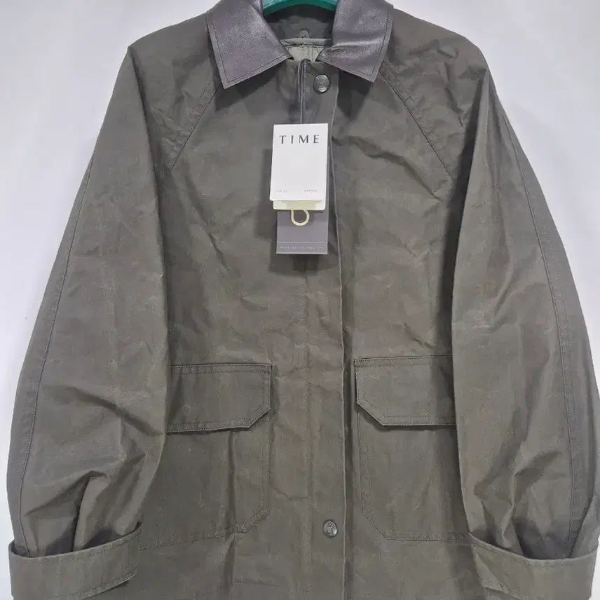 [BUNJANG] TIME Detachable Collar Raglan Sleeve Jumper / 한섬 타임 여성 디테쳐블 칼라 래글런 슬리브 점퍼 정가 985,000원