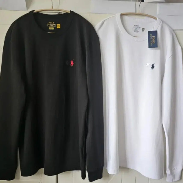 [BUNJANG] Polo Ralph Lauren Long Sleeve Shirt Black/White M/L/XL / 폴로 랄프로렌 롱슬리브 블랙/화이트 M/L/XL