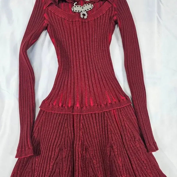 [BUNJANG] M Size New One-Piece Knit Dress / 초포바로위나원피스니트