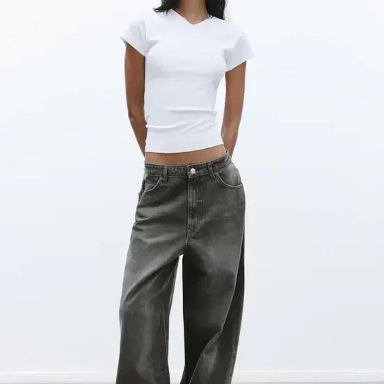 [BUNJANG] Zara Relaxed Oversize Mid-Rise Pants / 자라 JEANS RELAXED OVERSIZE 미드라이즈 팬츠 자라 바지