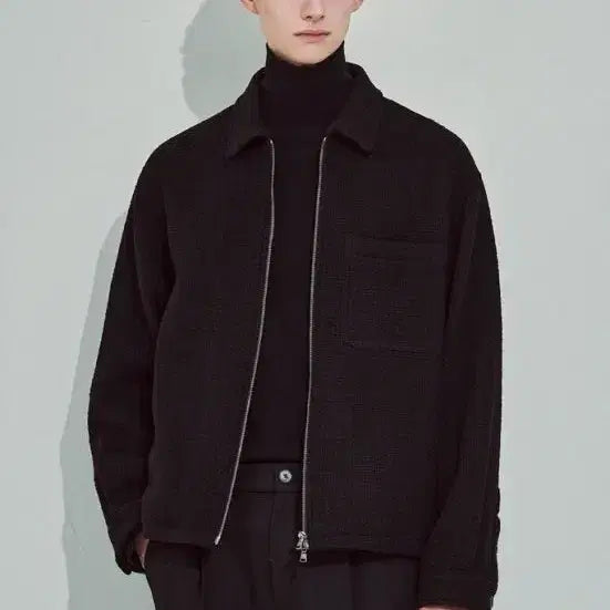 [BUNJANG] System Homme Wool Blend Tweed Zip-Up Jacket / 시스템옴므 울블렌드 트위드 집업 자켓 정가 495,000원