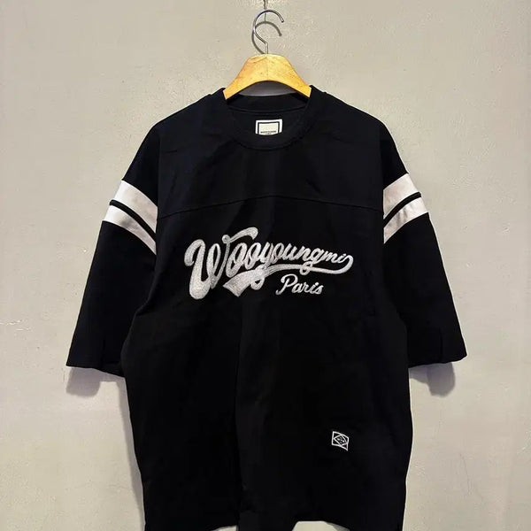 [BUNJANG] Wooyoungmi 25SS Logo Embroidered T-Shirt / 우영미 25ss 로고 자수 티셔츠