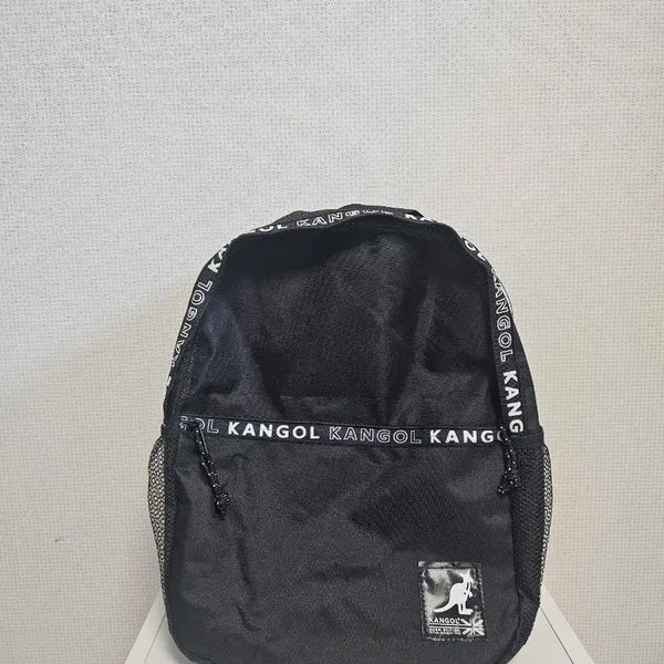 [BUNJANG] Kangol Black Backpack / 캉골 블랙 백팩