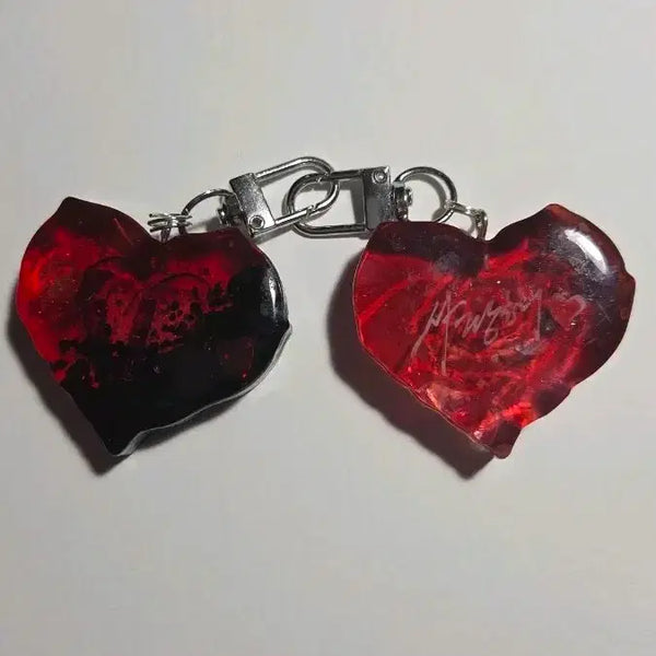 [BUNJANG] Heart and Moon Keychains Set / 하트 키링 달 키링 5개