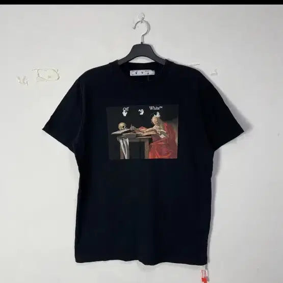 [BUNJANG] Off-White Caravaggio Short Sleeve T-Shirt Black L / 오프화이트 카라바조 반팔티셔츠 블랙 L사이즈