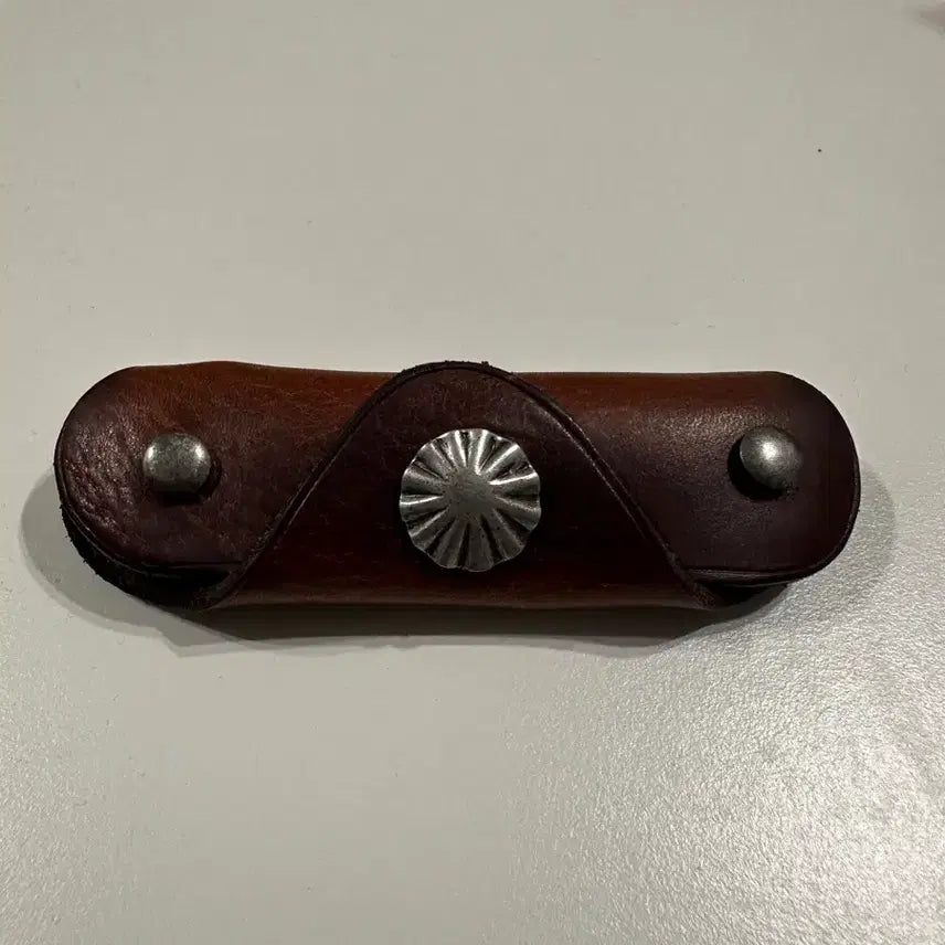 [BUNJANG] RRL Concho Leather Keyring Brown / RRL 콘초 키링