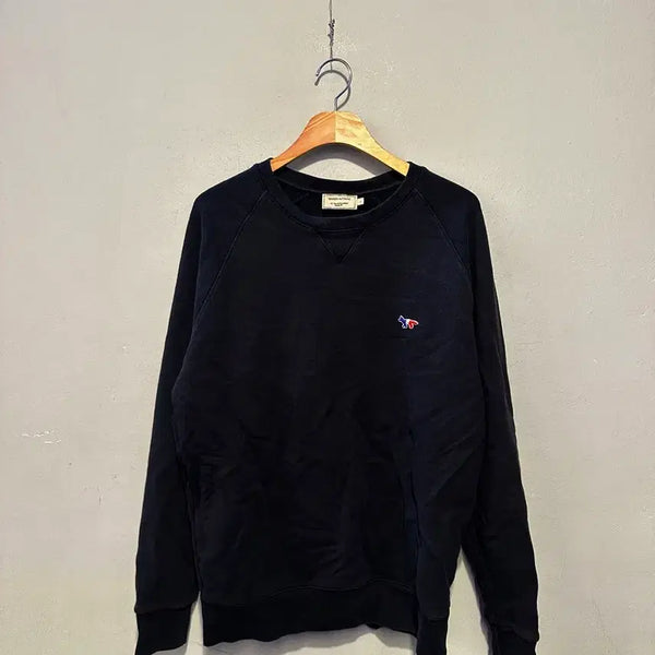 [BUNJANG] Maison Kitsuné Tricolor Fox Patch Sweatshirt / 메종 키츠네 트리컬러 폭스 패치 맨투맨
