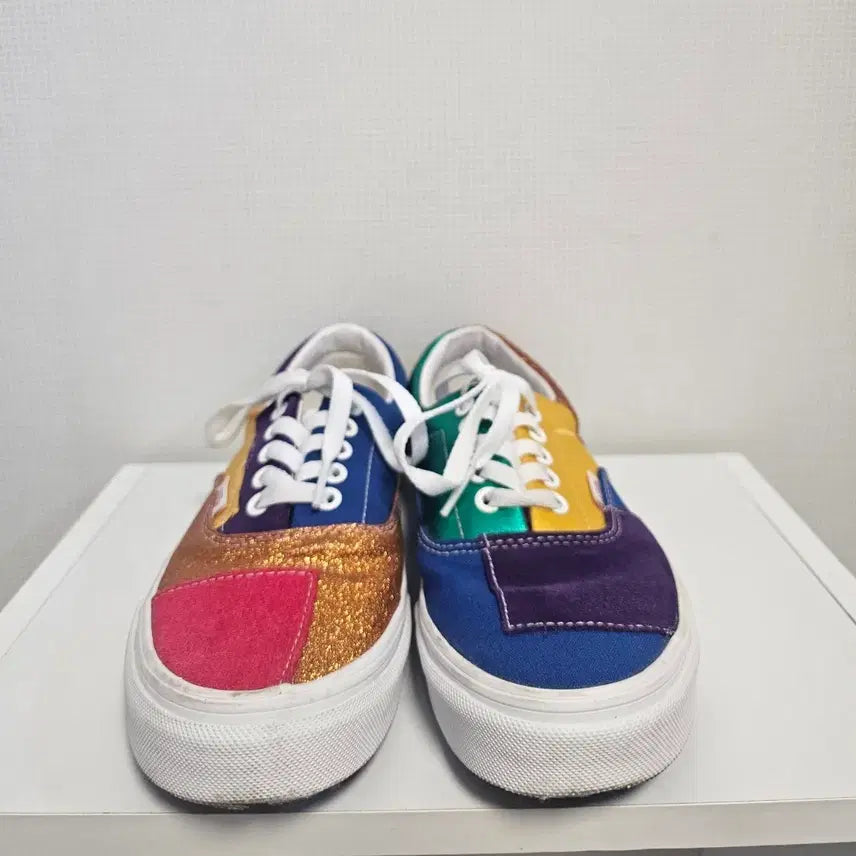 [BUNJANG] Vans Era Patchwork Multicolor Shoes (245) / 반스 에라 패치워크 멀티컬러 245