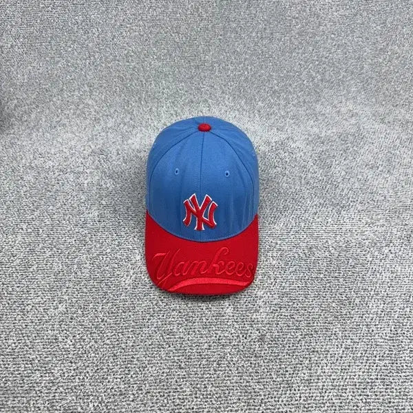 [BUNJANG] MLB New York Yankees Logo Blue Cap S-M / 엠엘비 뉴욕양키즈 로고 블루 캡 S-M