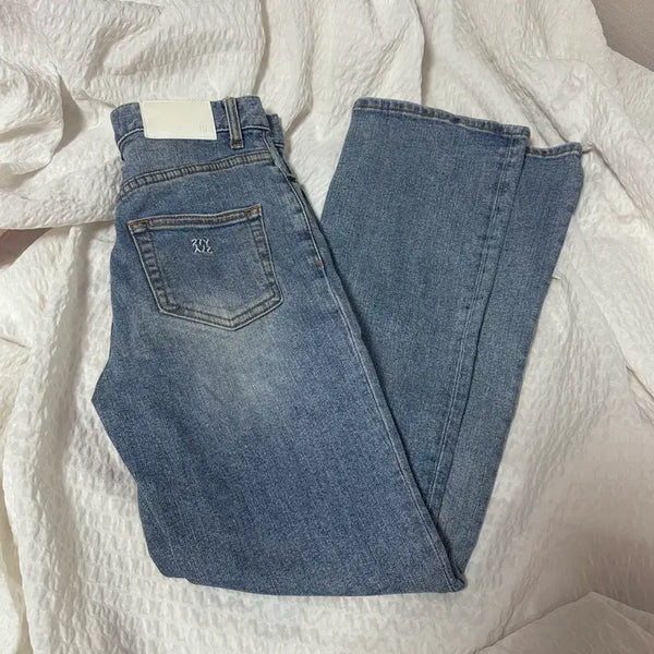 [BUNJANG] 27Y Light Wash Flare Bootcut Denim Jeans / 27Y 연청 플레어진 부츠컷 데님팬츠 청바지