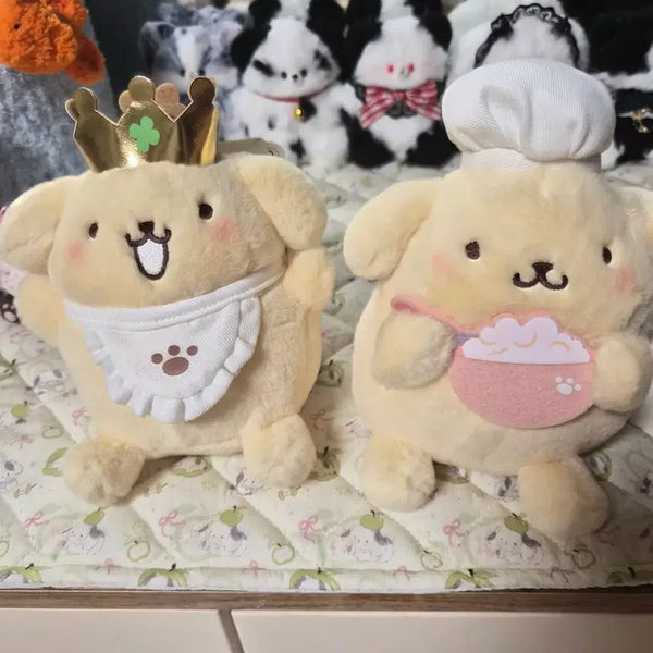 [BUNJANG] Sanrio Pompompurin 30th Anniversary Pop-up Plush Doll Keychain Bundle Set / 일괄)폼폼푸린 30주년 팝업 무뉴구루미 인형 키링