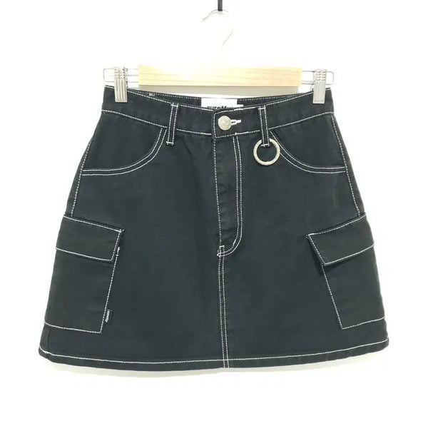 [BUNJANG] Curity Stitch Skirt S_S2155 / 큐리티 스티치 스커트 S_S2155