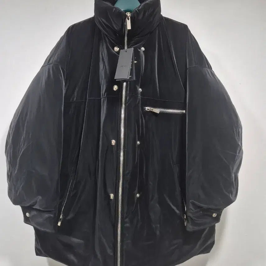 [BUNJANG] System High-Neck Velvet Goose Down Jacket / 한섬 시스템 여성 하이넥 벨벳 구스다운 정가 1,180,000원