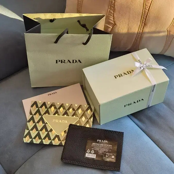 [BUNJANG] Prada Gift Box Shopping Bag Set / 프라다 선물박스 쇼핑백 셋트
