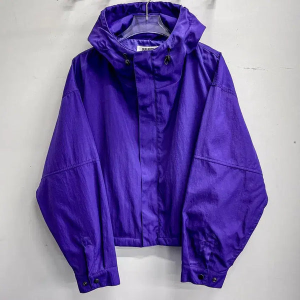 [BUNJANG] Solid Cropped Hooded Jacket FREE / [새상품] 솔리드 크롭 후드자켓 (국내 FREE) AF796