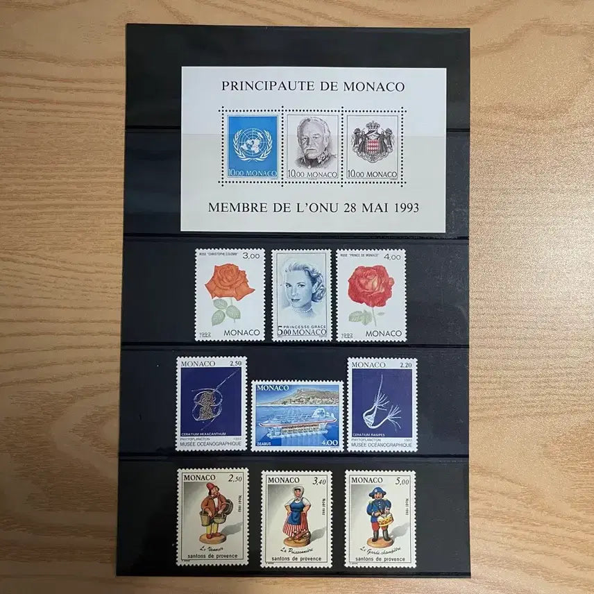 [BUNJANG] Monaco Stamp Set (1993 UN Accession Anniversary) / 모나코 우표 세트 (1993년 UN 가입 기념)