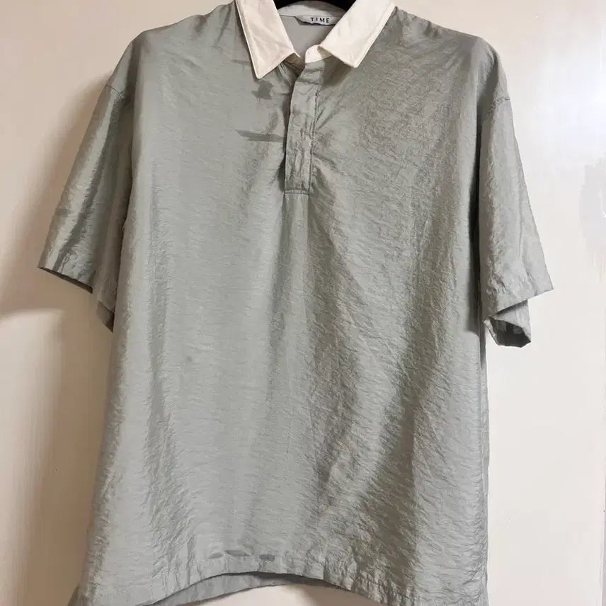 [BUNJANG] TIME HOMME Collared T-Shirt / 타임 옴므 카라티