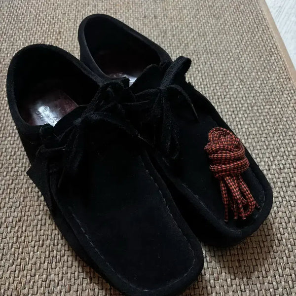 [BUNJANG] Clarks Wallabee Black Suede Loafers / 클락스 왈라비 블랙 265