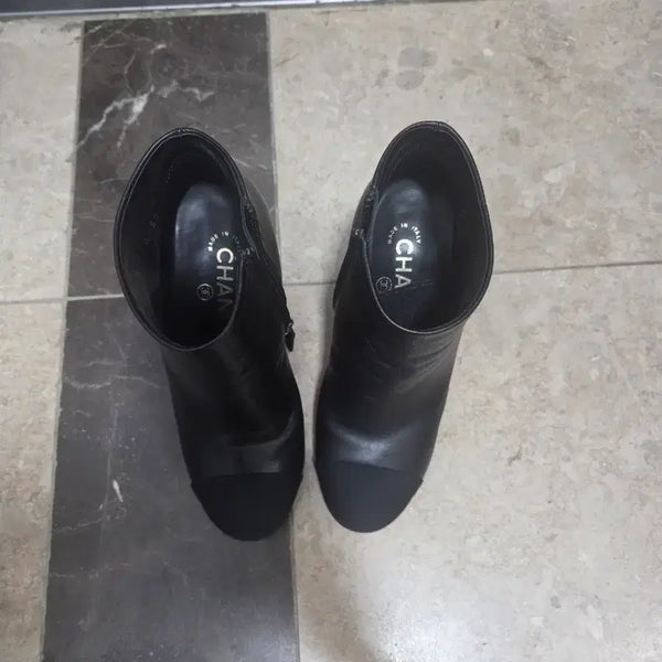[BUNJANG] Chanel Ankle Boots Black Leather / 정품 샤넬 앵클부츠 블랙