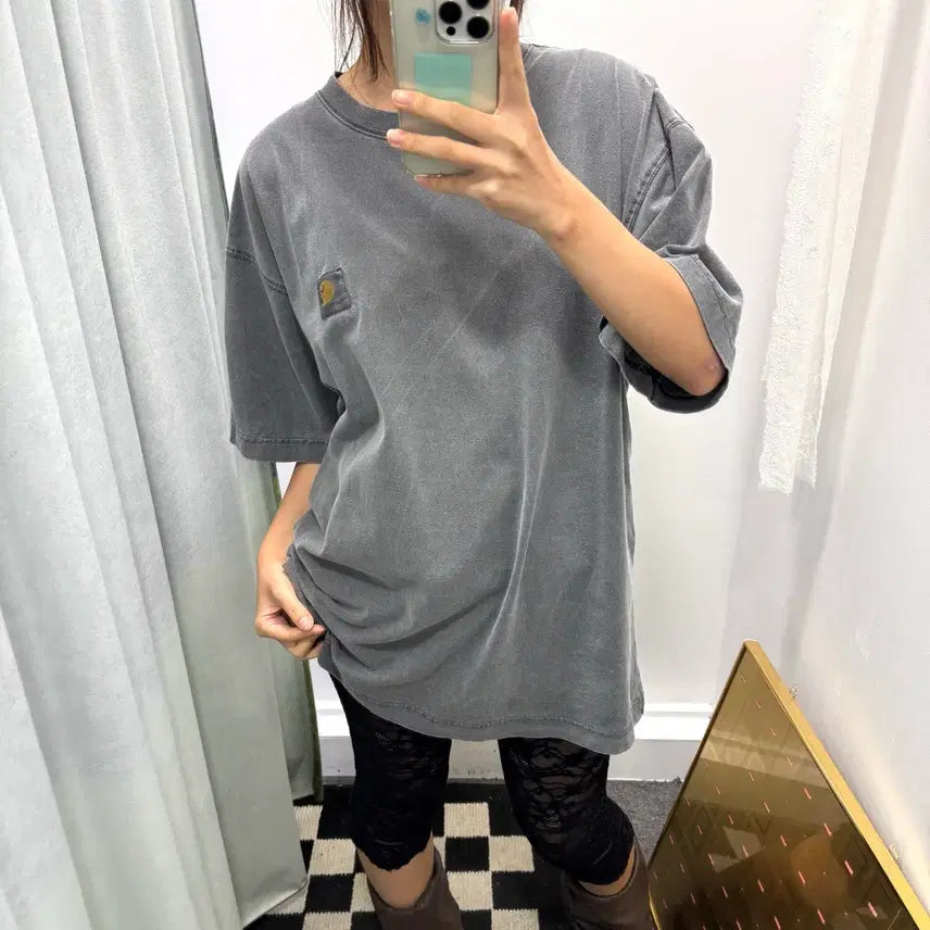 [BUNJANG] Carhartt Charcoal Short Sleeve T-Shirt XL / 칼하트 차콜 반팔 티셔츠