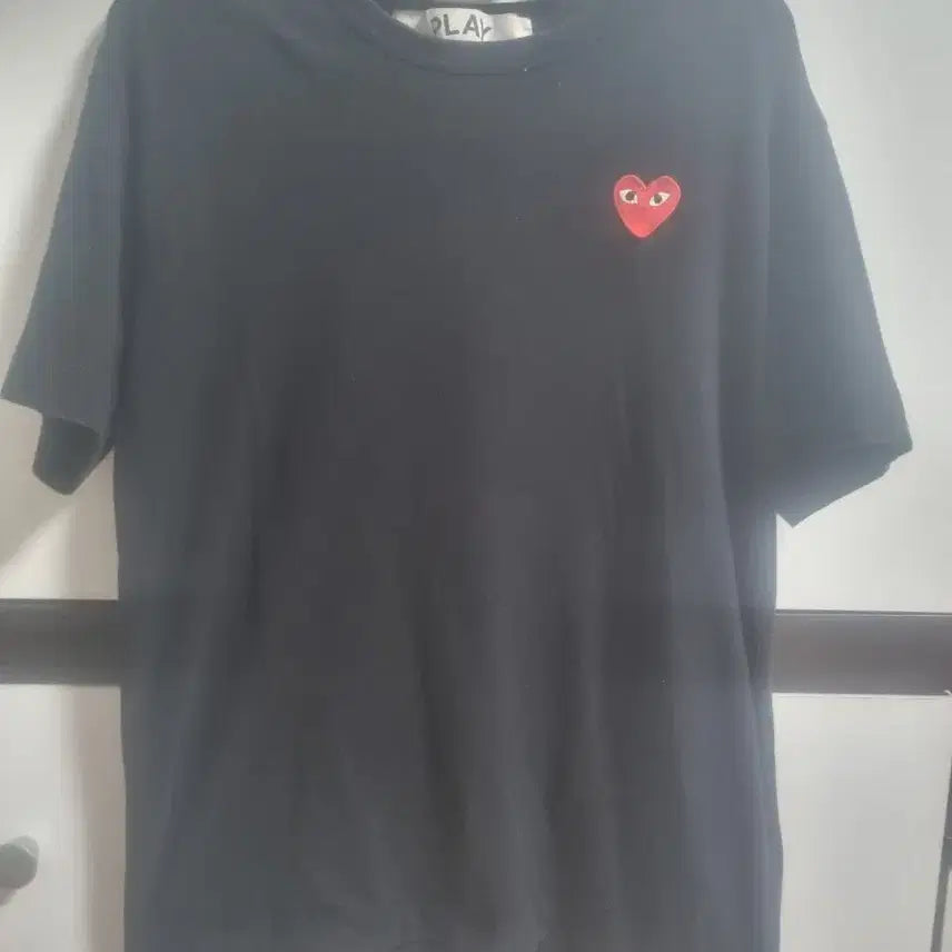 [BUNJANG] Comme des Garçons Play Black T-Shirt / 꼼데가르송 플레이 반팔티셔츠 블랙