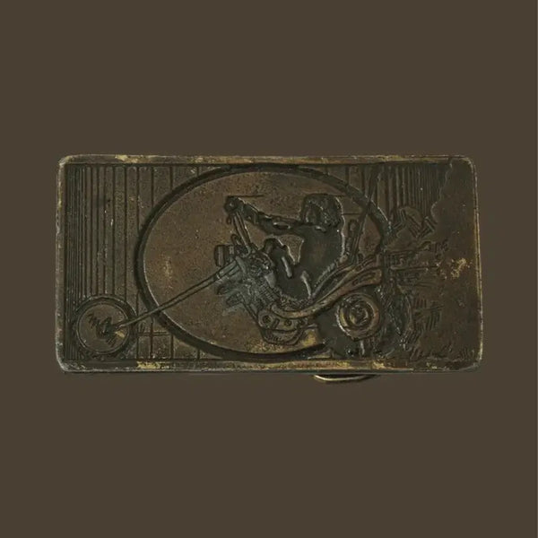 [BUNJANG] Vintage Star Brass Bike Belt Buckle / 빈티지 Star Brass 바이크 벨트 버클