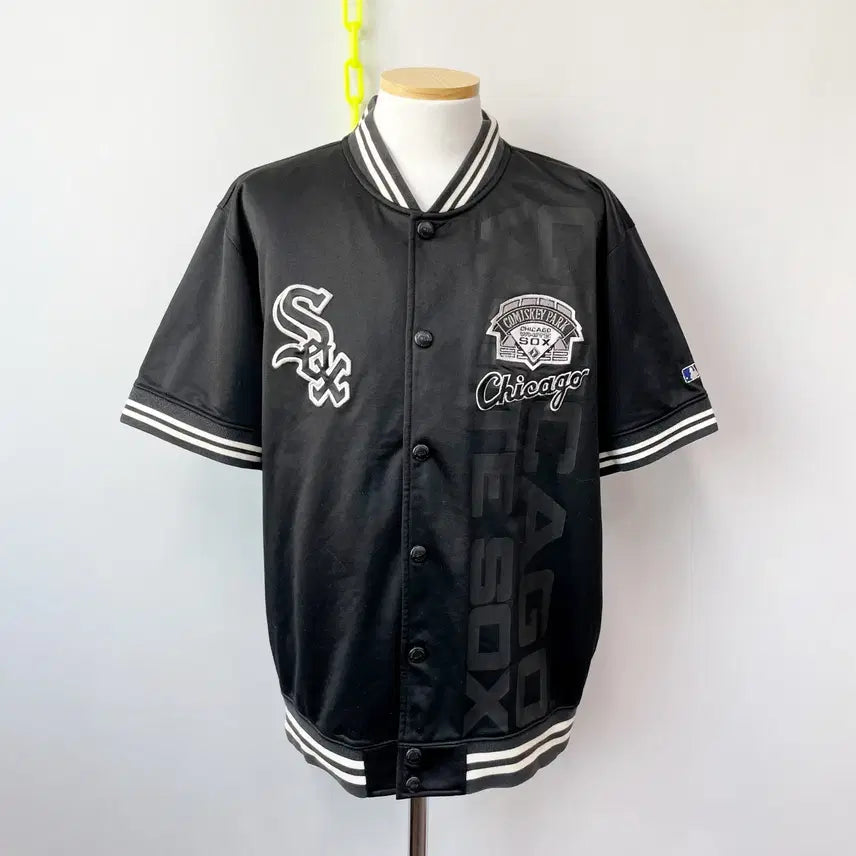 [BUNJANG] MLB Chicago White Sox Short Sleeve Jacket / MLB 시카고 화이트삭스 반팔자켓 L