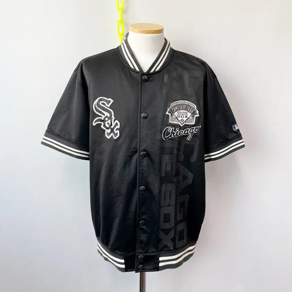 [BUNJANG] MLB Chicago White Sox Short Sleeve Jacket / MLB 시카고 화이트삭스 반팔자켓 L
