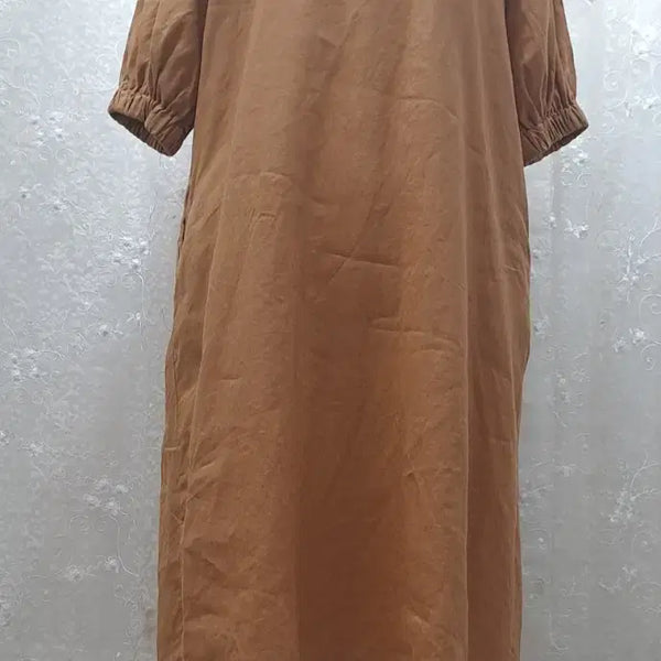 [BUNJANG] DOOR Brown Puff Sleeve Maxi Dress / DOOR  마 원피스 free  22000
