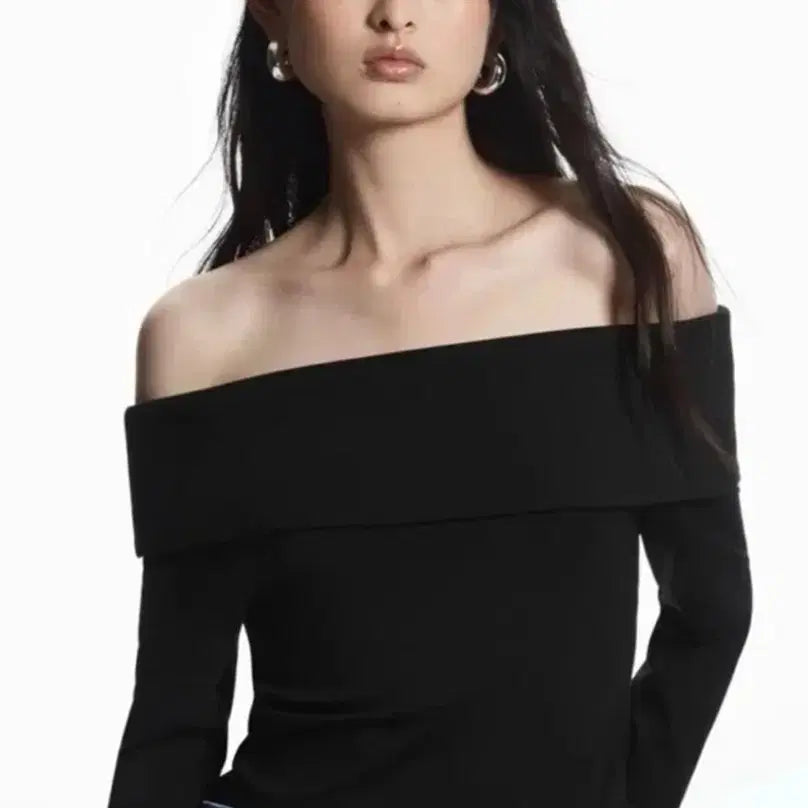 [BUNJANG] COS Off-Shoulder Top Black / Cos 오프숄더 탑 블랙