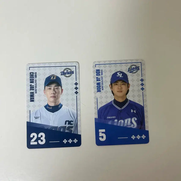 [BUNJANG] Samsung Lions Koo Ja-wook Cheon Jae-hwan Photocard / 팔도비빔면 삼성라이온즈 엔씨다이노스 구자욱 천재환 포카