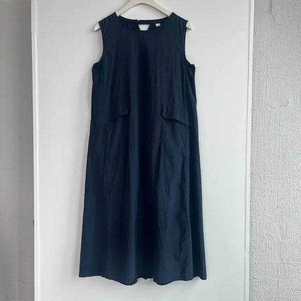 [BUNJANG] JAJU Navy Sleeveless Long Dress M / JAJU 자주 네이비 민소매 롱 원피스 M