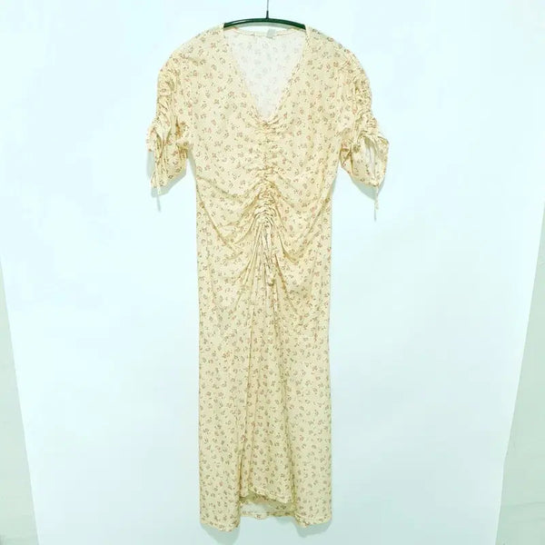 [BUNJANG] Floral Shirring Dress / 플로럴 셔링 원피스 L_S2149