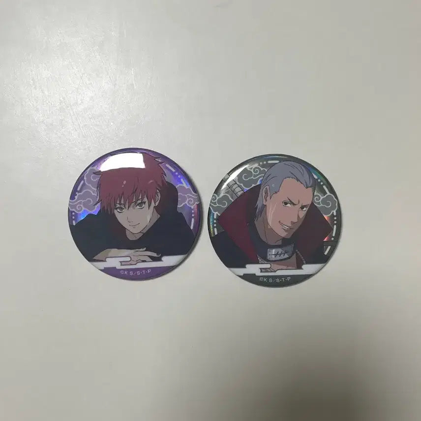 [BUNJANG] Naruto Akatsuki Hidan & Sasori Can Badge Set / 나루토 아카츠키 히단 사소리 캔뱃지