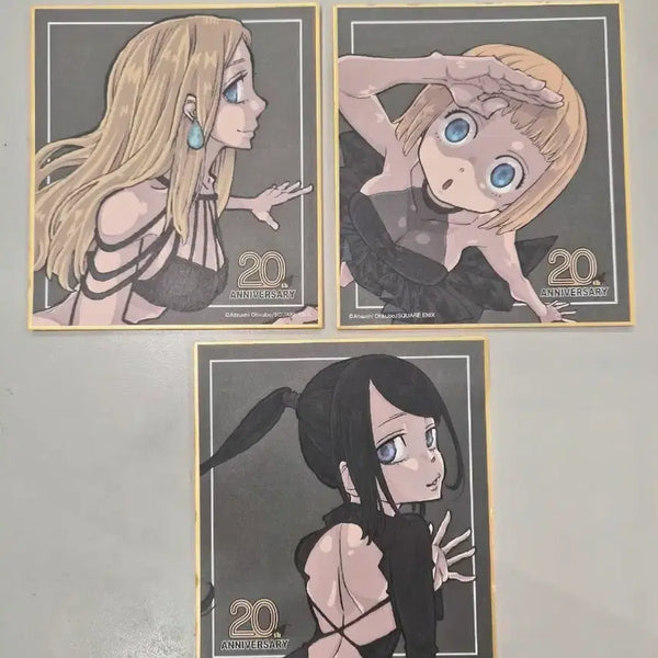 [BUNJANG] Soul Eater 20th Anniversary Art Exhibition Mini Shikishi (Liz/Patty/Tsukune) / 소울이터 20주년 원화전 미니색지(리즈/패티/츠바키)