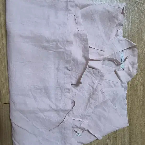 [BUNJANG] Leese Linnen Jeogori Shirt Pink / 리슬 한복 린넨 저고리 셔츠 분홍색