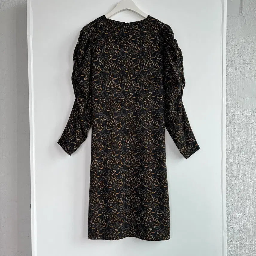 [BUNJANG] Thyren Pattern Puff Sleeve Shirring Dress / Thyren 타이렌 패턴 퍼프 셔링 소매 원피스