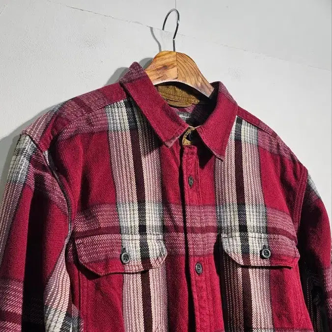 [BUNJANG] Eddie Bauer Heavy Cotton Check Shirt / 에디바우어 헤비코튼 체크셔츠 C711