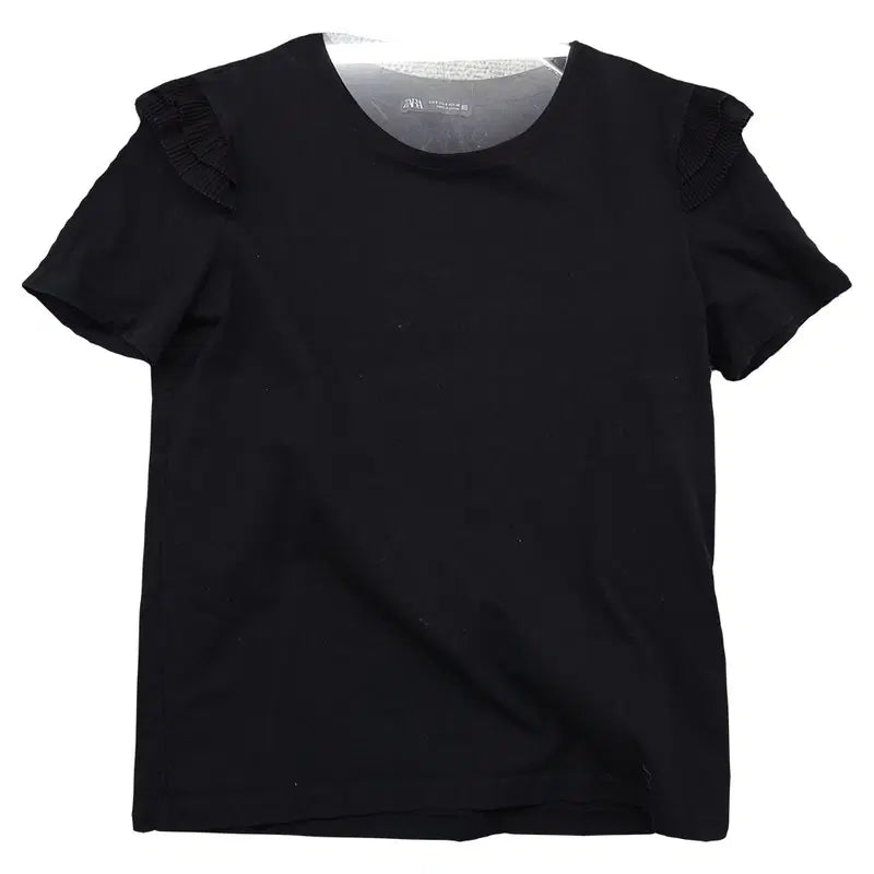 [BUNJANG] Zara Black Short Sleeve T-Shirt (Size S) / 자라 블랙 반팔티 S
