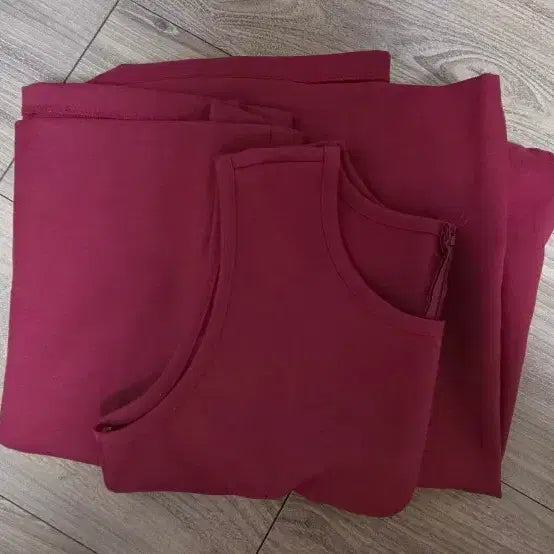 [BUNJANG] Chushop Hanbok One-Piece Dress Red / 츄샵 생활한복 원피스 레드