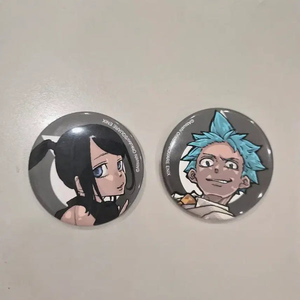 [BUNJANG] Soul Eater 20th Anniversary Original Art Exhibition Can Badge (Black Star / Tsubaki) / 소울이터 20주년 원화전 캔뱃지(블랙스타/츠바키)