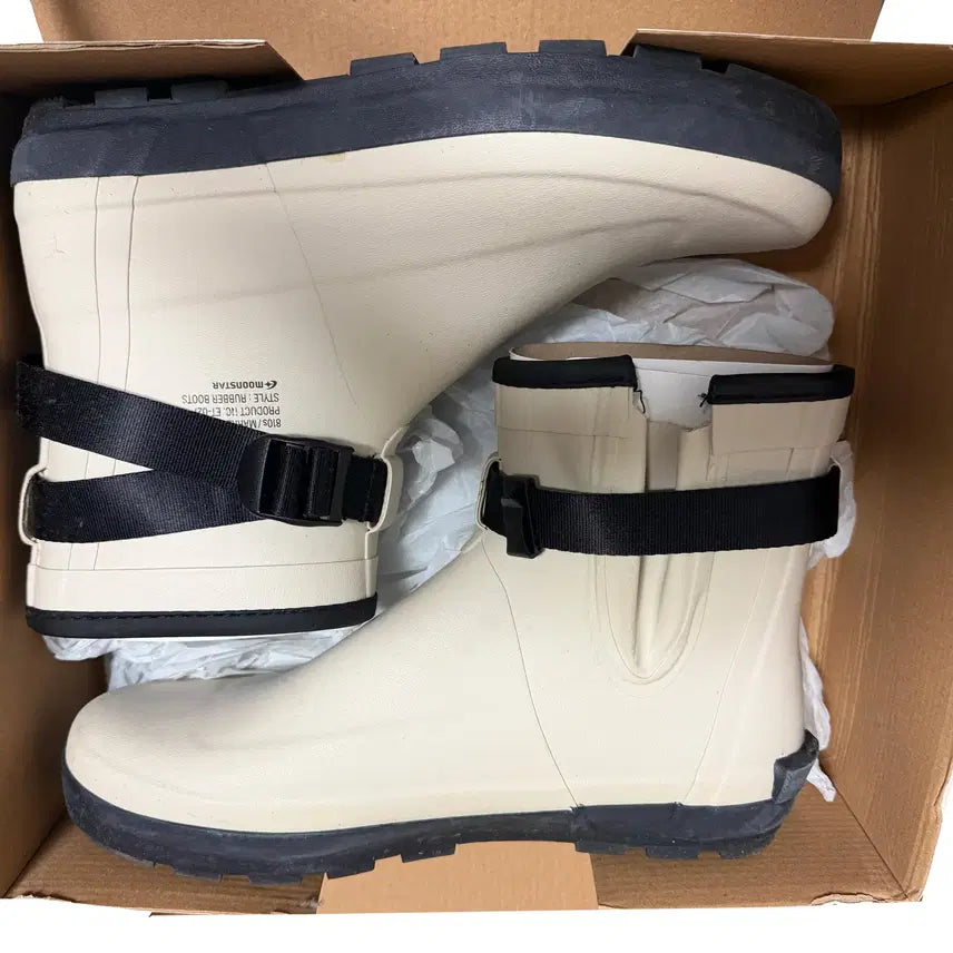[BUNJANG] Moonstar Men's Rain Boots 280 / [moonstar] 문스타 남자 레인부츠 280 (1회 착용, 상태 A+)